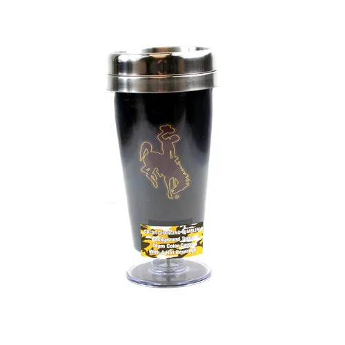 Thoughtful Drinkware Gifts Wyoming University NCAA Color Change 16Oz Tumbler