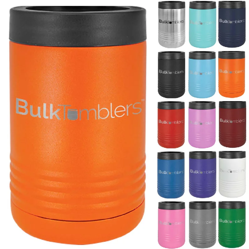 Special Drinkware Promotion Promo Personalized Beverage Holder for Can / Bottle w Logo Laser Engraved on Insulated Stainless Steel