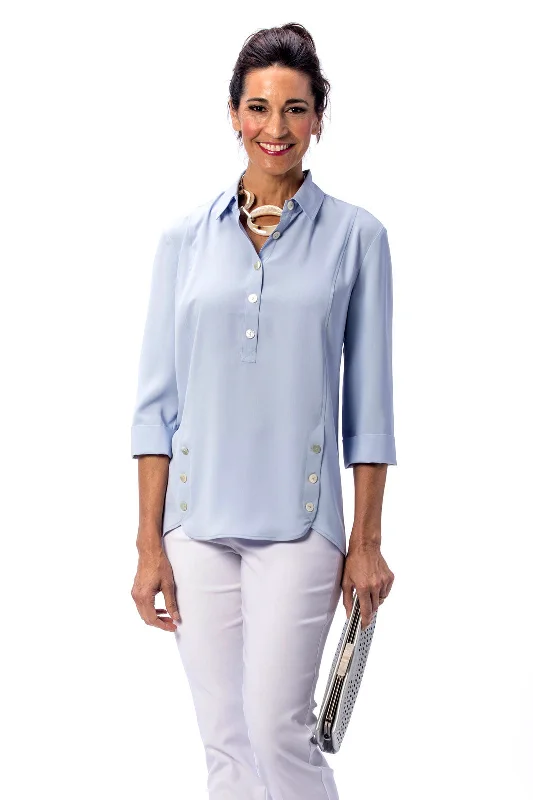 Clearance Event Beau Chemise Tulip Hem Blouse