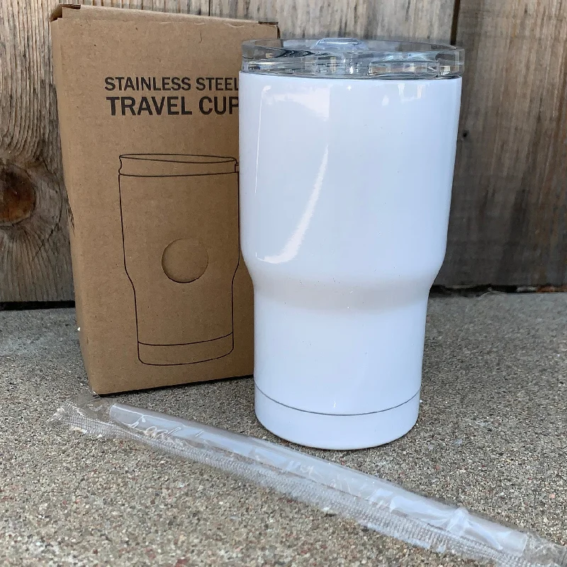 Durable Steel Drinkware 14 oz Curve SUBLIMATION Stainless Steel Blank Insulated w/Slider Lid