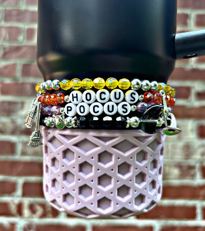 Glassware Promotion Hocus Pocus Cup Bracelets
