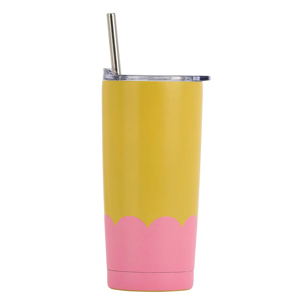 Premium Drinkware Sets Annabel Trends Insulated Smoothie Cup - Wave - Yellow & Candy