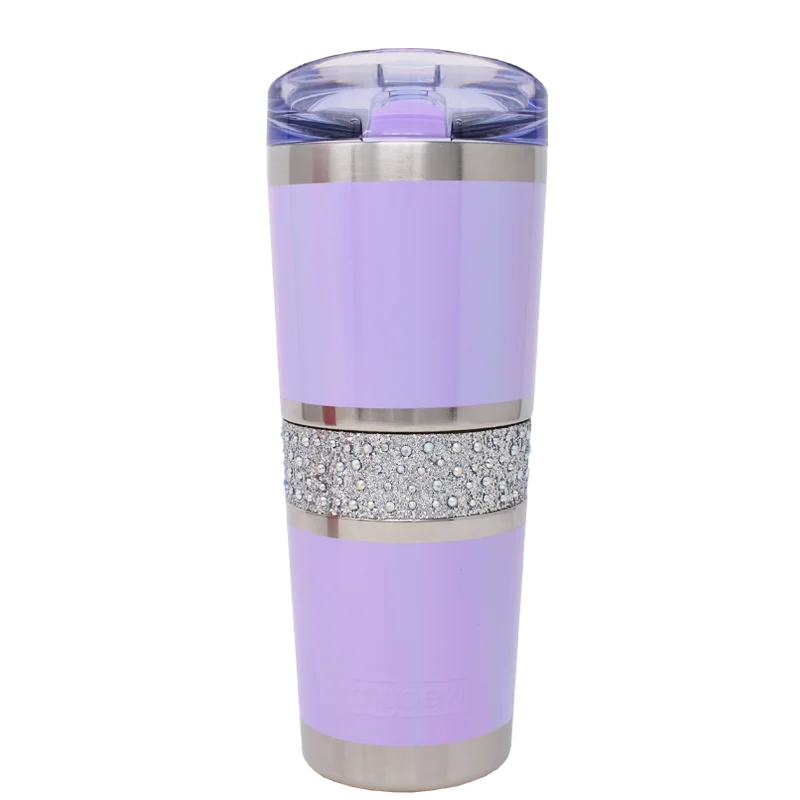 Chic & Cozy Collection 20 oz Hollywood Tumbler with Carry Ring Lid | Premium Insulated Bling Rhinestones Tumbler - Customizable