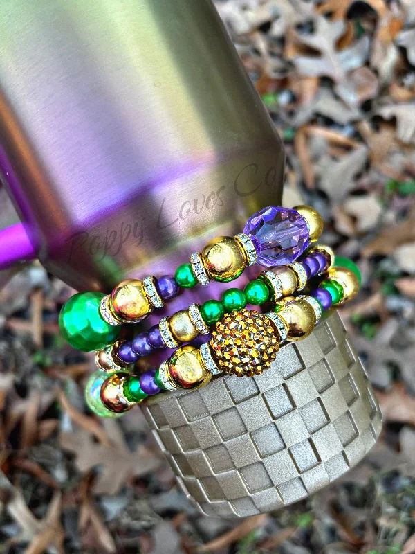 Luxury Drinkware Promotion Mardi Gras Queen Cup Bracelets {See Description }
