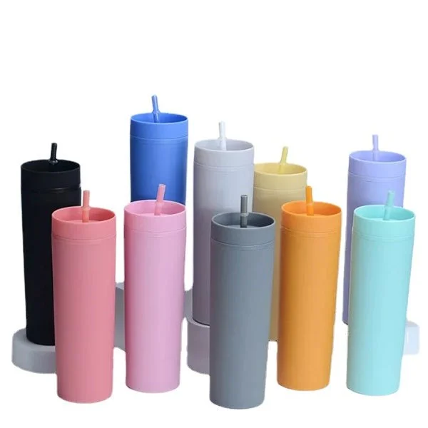 Limited-Time Drinkware Discounts Case of 30pk 16oz Skinny Matte Pastel Colored Acrylic Tumblers