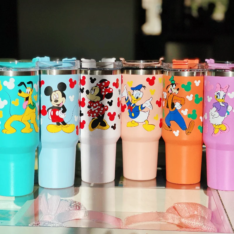 Insulated Travel Drinkware Sensational Six on 40 oz Quencher Inspired Stainless Steel Tumbler
