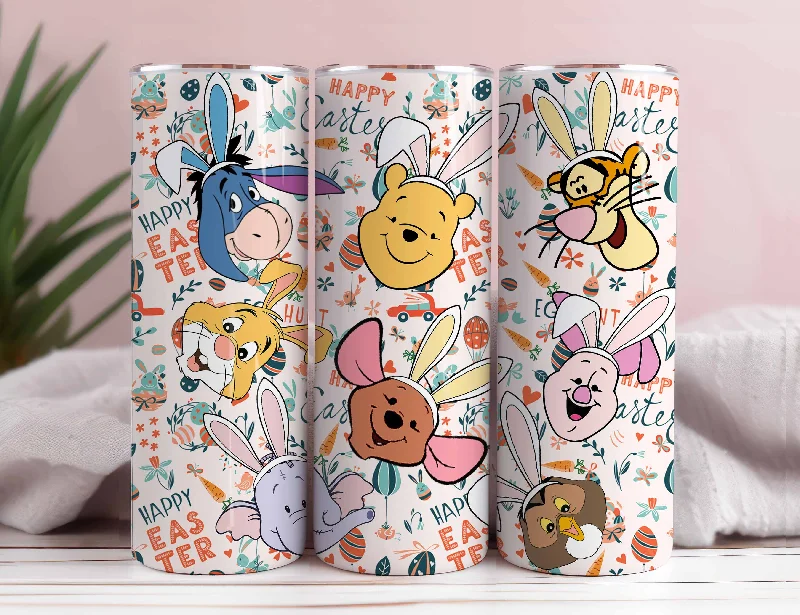 Eco-Conscious Drinkware Cartoon Tumbler Wrap, Pooh 20oz Tumbler Wrap, Winnie Tumbler Wrap, Pooh Bear Tumbler Wrap, Cartoon Coffee Tumbler PNG, PNG Instant Download