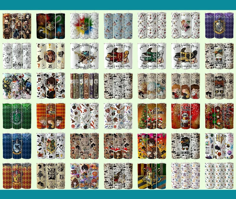Insulated Drinkware 42+ Digital Bundle 20oz Harry Collection Wizard Sublimation Tumbler PNG, Instant Download, Magic Tumbler Wrap