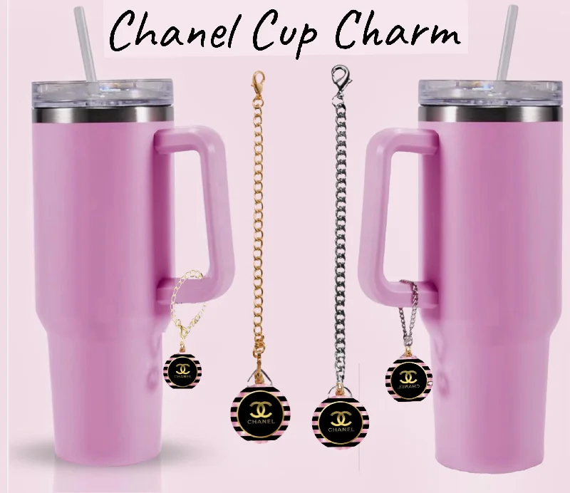 Insulated Drinkware Deals Chanel Charm Dangle | Cup Accessory